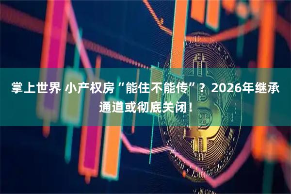 掌上世界 小产权房“能住不能传”？2026年继承通道或彻底关闭！